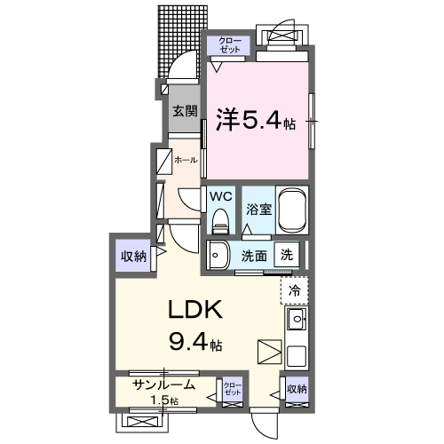 椿　101号室　<font color=red>家賃割20%！</font>　