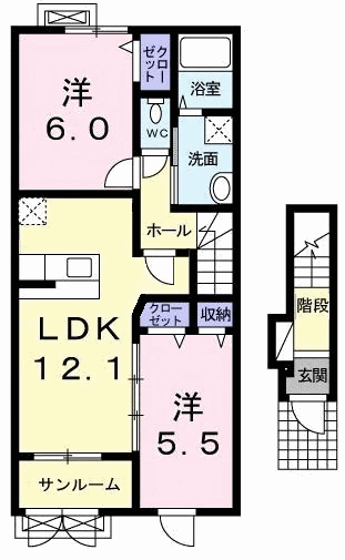 カームリー　203号室　